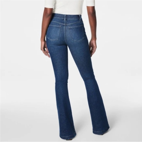 SPANX SPANXshape EveryWear Flare Jeans Authentic Blue Size XL NEW - Picture 2 of 15